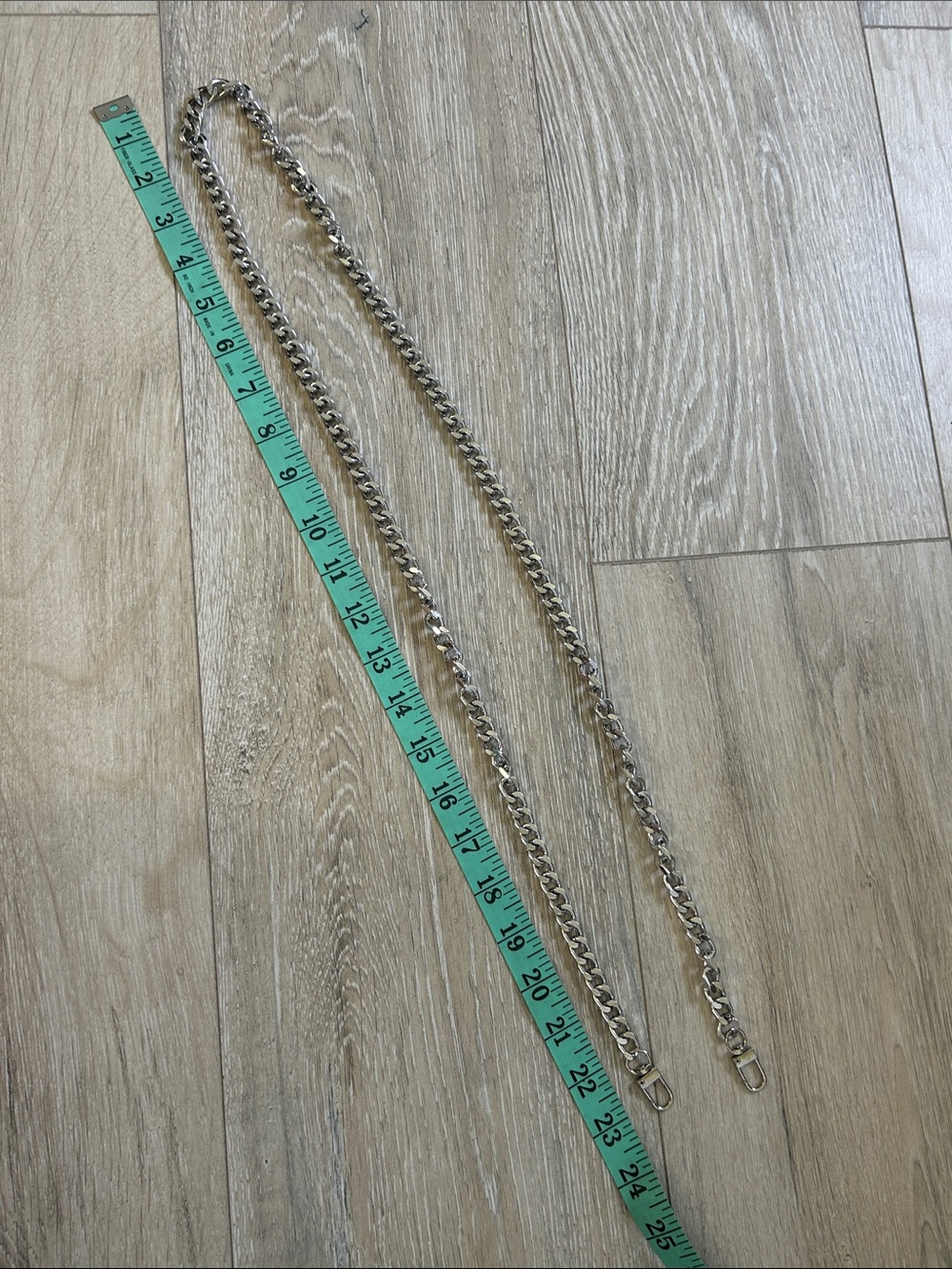 Silver Chain Crossbody/Shoulder Straps (Set of 2) Drop 24 inches - Picture 5 of 5